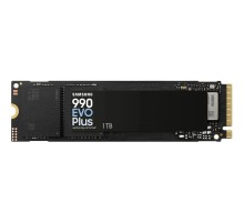 Твердотельные накопители/ Samsung SSD 990 EVO Plus, 1000GB, M.2(22x80mm), NVMe 2.0, NVMe 2.0, PCIe 4.0 x4, V-NAND TLC, R/W 7150/6300MB/s, IOPs 850 000/1 350 000, TBW 600, DWPD 0.3 (12 мес.)