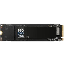 Твердотельные накопители/ Samsung SSD 990 EVO Plus, 1000GB, M.2(22x80mm), NVMe 2.0, NVMe 2.0, PCIe 4.0 x4, V-NAND TLC, R/W 7150/6300MB/s, IOPs 850 000/1 350 000, TBW 600, DWPD 0.3 (12 мес.)
