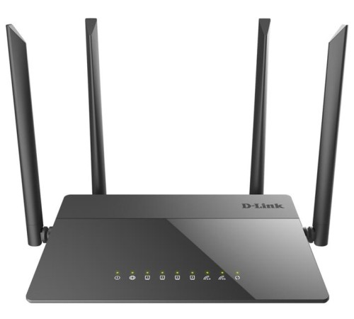 Роутер D-Link Беспроводной двухдиапазонный маршрутизатор AC1200 Wave 2, 1x1000Base-T WAN, 4x100Base-TX LAN, 4 внешние несъемные антенны 5 дБи
