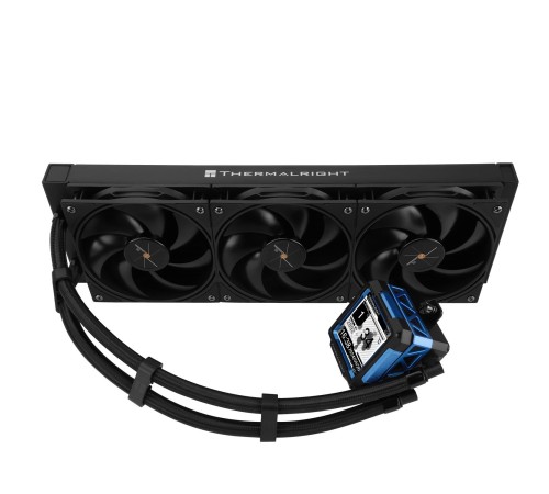 Водяное охлаждение для процессора/ Water Cooling System Thermalright Frozen Warframe Pro 360 Black (360mm, Black, / Fans: 3x120mm, 70.84CFM, 29.8dBA, 2000RPM/ Pump height 60mm, 23dBA, 3000RPM, Rad thickness 27mm/ S: 1200, 1700, 1851, 2011, 2066, 115X, AM4
