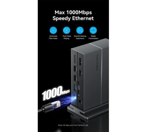 Мультифункциональная док-станция Vention USB Type C 14 в 1 с поддержкой Thunderbolt 4 Мультифункциональная док-станция Vention USB Type C 14 в 1 с поддержкой Thunderbolt 4