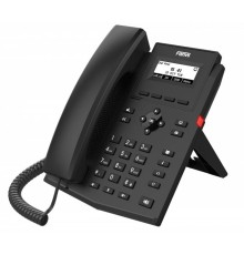 Телефон Fanvil X301G, 2 SIP-акк., 2,3", 132x64 Ч/Б экран, POE, БП в комп., 2x1 Gbps