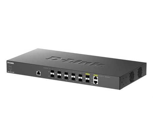 коммутатор D-Link PROJ Настраиваемый L2+ коммутатор, 10x10GBase-X SFP+, 2xCombo 10GBase-T/SFP+, CLI, консольный порт RJ-45