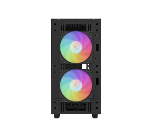 Корпус ПК без блока питания/ Case Deepcool CH360 Digital, 1xUSB3.0, 1xType-C, 2x140ARGB fan, 1x120ARGB fan, mATX, Digital display, Black