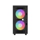 Корпус ПК без блока питания/ Case Deepcool CH360 Digital, 1xUSB3.0, 1xType-C, 2x140ARGB fan, 1x120ARGB fan, mATX, Digital display, Black