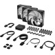 Кулер для корпуса/ Case Cooler Corsair iCUE LINK RX120 MAX RGB (120x120x30mm, 4-pin PWM, RGB, 71.3CFM, 29.5dBA, 2000RPM, Black, 3pcs)