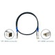Кабель/ QNAP CAB-SAS10M-8644-8088 Mini SAS external cable (SFF-8644 to SFF-8088), 1.0 m for REXP-1220U-RP, REXP-1620U-RP,SAS-12G2E. ES1640dc v2, EJ1600