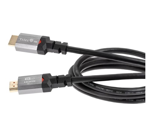 Кабель/ Кабель HDMI 19M/M,ver. 2.1, 8K@60 Hz 1.5m метал разъемы, Telecom <TCG365-1.5M>