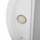 ВЫТЯЖКА MAUNFELD LEE ISLA 39 WHITE/ островная вытяжка с потолочным креплением, 1050 м3, кухни до 40м2, 52дБ, LED, электронное управление, в опции угольный фильтр CF172C, белая