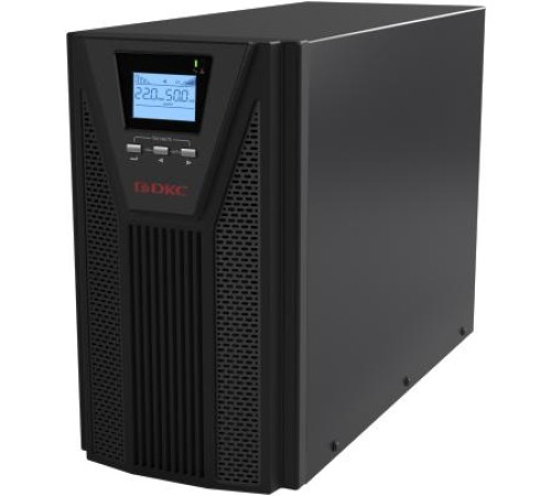 Онлайн ИБП ДКС серии Small Tower, 3000 ВА/2700 Вт, 1/1, 4xSchuko, EPO, USB, RS-232, RJ45, 8x7Ач