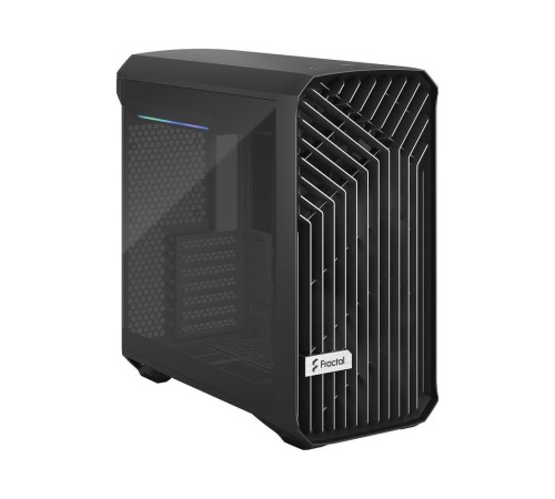 Корпус ПК без блока питания/ Case Fractal Design Torrent Compact TG Dark Tint, Midi-Tower, 2x180mm, 2xUSB-A 3.2 + 1xUSB 3.2 Type-C E-ATX, SSI-CEB, ATX, mATX, mITX Black
