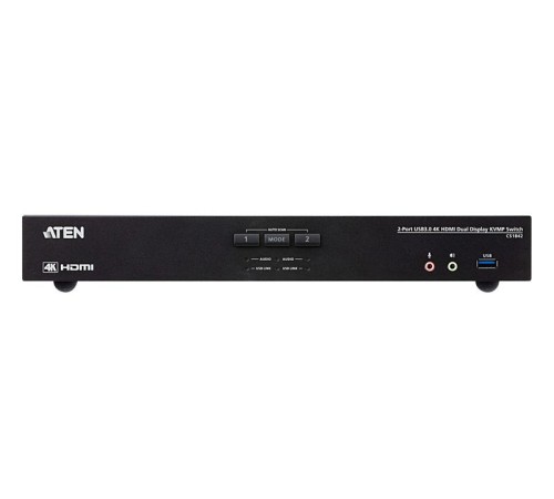 КВМ переключатель ATEN 2-Port USB3.0 4K HDMI Dual Display KVMP Switch