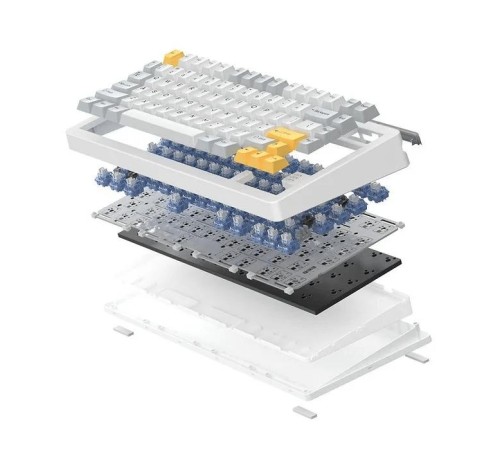 Клавиатура механическая проводная Dareu A81 White-Yellow (белый/серый/желтый), 81 клавиша, switch Dream (linear) Клавиатура механическая проводная Dareu A81 White-Yellow (белый/серый/желтый), 81 клавиша, switch Dream (linear)