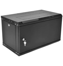 шкаф ЦМО Шкаф телекоммуникационный настенный разборный ЭКОНОМ 9U (600  350) дверь металл, цвет черный