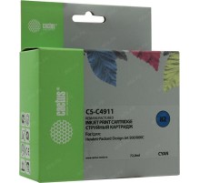 -/ Картридж струйный Cactus CS-C4911 №82 голубой (72мл) для HP DJ 500/800C