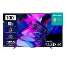 Телевизор Mini LED 110'' Hisense/ 110", Ultra HD, Mini LED, Smart (VIDAA U7.0), 144Гц+240Гц HSR, Game Mode PRO, FreeSync,, Flagship, 4.2.2 82W, 4 HDMI, 2 USB, Carbon Gray 2024