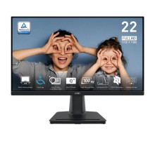 Монитор MSI PRO MP225V 21,45" 16:9 FHD(1920x1080) VA Flat,1ms(MPRT),4000:1,100M:1,300nit,178/178,HDMI 1.4b,Tilt,VESA,100Hz,Black,1y war-ty