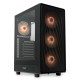 Корпус без блока питания/ Case HSPD M510, Mesh Mid Tower, Black, TG, 0.5 SPCC, 4x120mm ARGB (Orbis F1) ATX, mATX, mITX 180/280/160mm 1x2.5", 1x3.5", 7xPCI 2xUSB-A 3.0 517x277x418mm