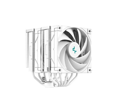 Кулер для процессора DEEPCOOL AK620 WH LGA20XX/1700/1200/115X/AM5/AM4 (8шт/кор, TDP 260W, PWM, DUAL Fan 120mm, 6 тепл. трубок, белый) RET (R-AK620-WHNNMT-G-1)