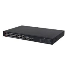 24-портовый управляемый гигабитный коммутатор с PoE уровень L2 Порты: 24 RJ45 10/100/1000Мбит/с (PoE/PoE+/Hi-PoE) 2 RJ45 10/100/1000Мбит/с (uplink) 2 SFP 1000Мбит/с (uplink); мощность PoE: порты 12 до 90Вт порты 324 до 30Вт суммарно до 240Вт; питание: 100