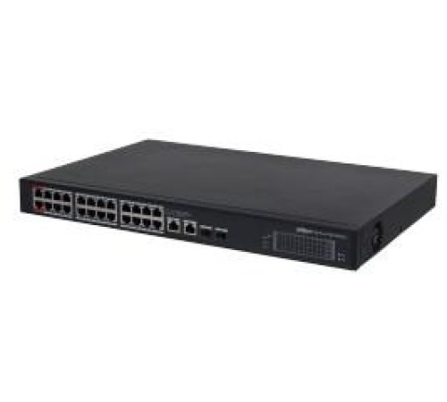 24-портовый управляемый гигабитный коммутатор с PoE уровень L2 Порты: 24 RJ45 10/100/1000Мбит/с (PoE/PoE+/Hi-PoE) 2 RJ45 10/100/1000Мбит/с (uplink) 2 SFP 1000Мбит/с (uplink); мощность PoE: порты 12 до 90Вт порты 324 до 30Вт суммарно до 240Вт; питание: 100