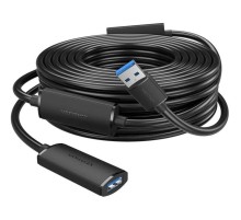 Активный кабель-удлинитель Vention USB 3.0 AM/AF с усилителем - 10м Черный