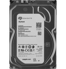 Жесткий диск Seagate SkyHawk HDD 3.5" SATA 6Tb, 5400 rpm, 256Mb buffer, 512e/4Kn, CMR, ST6000VX008, 1 year