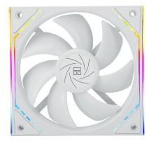 Кулер для корпуса/ Case Cooler Thermalright TL-M12W-S (120x124x25mm, 4-pin PWM, ARGB, 47.6CFM, 23.2dBA, 1500RPM, White)
