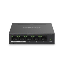 коммутатор Mercusys MS105GP, 5-Port Gigabit Desktop Switch with  4-Port PoE+