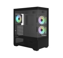 корпус ZALMAN CHRONIX, ATX, BLACK, WINDOW, 1xCombo (3.5’’ or 2.5’’), 1x3.5’’HDD, 2x2.5’’SSD, 1xUSB2.0, 1xUSB3.0, 1xUSB Type-C, SIDE 2x120mm ARGB, REAR 1x120mm ARGB