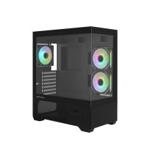 корпус ZALMAN CHRONIX, ATX, BLACK, WINDOW, 1xCombo (3.5’’ or 2.5’’), 1x3.5’’HDD, 2x2.5’’SSD, 1xUSB2.0, 1xUSB3.0, 1xUSB Type-C, SIDE 2x120mm ARGB, REAR 1x120mm ARGB