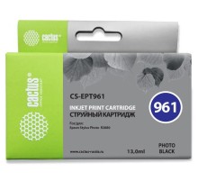 -/ Картридж струйный Cactus CS-EPT961 T0961 фото черный (13мл) для Epson Stylus Photo R2880
