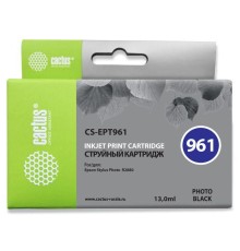 -/ Картридж струйный Cactus CS-EPT961 T0961 фото черный (13мл) для Epson Stylus Photo R2880