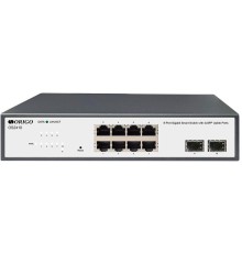 Коммутатор/ Smart Managed L2 Switch 8x1000Base-T, 2x1000Base-X SFP