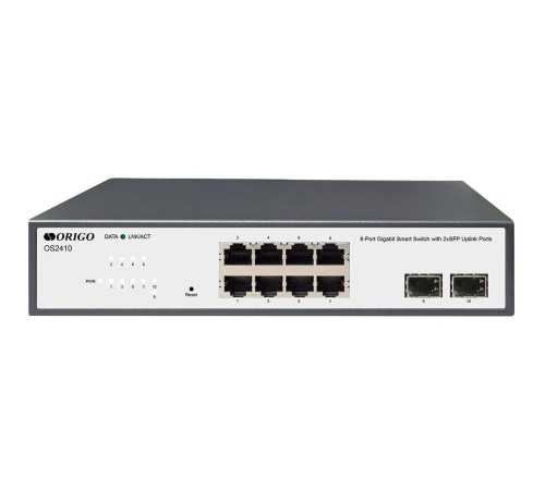 Коммутатор/ Smart Managed L2 Switch 8x1000Base-T, 2x1000Base-X SFP