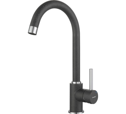 Смеситель GRANFEST 3650 graphite смеситель для кухни, U-образный, материал: нержавеющая сталь, поворотный излив, цвет графит