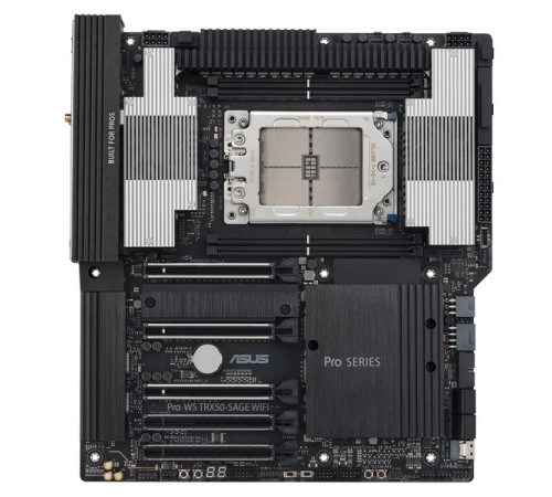 Материнская плата ASUS PRO WS TRX50-SAGE WIFI, AMD TRX50, 4*DDR5, 4*SATA, 3*M.2, 6*USB 3.2, 2*USB 2.0,Type-C, 5*PCIx16, CEB; 90MB1FZ0-M0EAY0