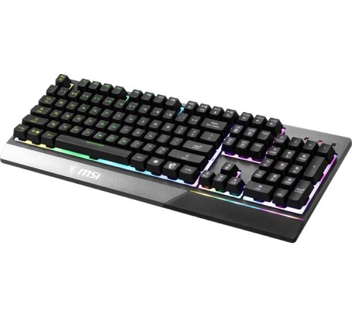 клавиатура проводная Gaming Keyboard MSI VIGOR GK30, Wired, Mechanical-like plunger switches. 6 zones RGB lighting with several lighting effects.  Anti-ghosting Capability. Water Resi (незначительное повреждение коробки)