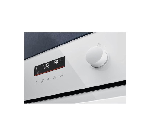Встраиваемые электрические духовки ELECTROLUX/ Электрический духовой шкаф с конвекцией, приготовление на пару, объем 72 л, утапливаемые переключатели, 9 режимов,очистка каталитическая, 3 стекла в дверце, направляющие проволочные + телескопические (1 урове
