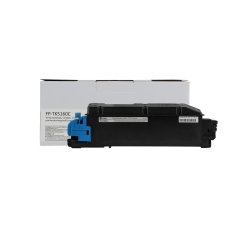 Тонер-картридж F+ imaging, голубой, 12 000 страниц, для Kyocera моделей Ecosys P7040cdn (аналог TK-5160C /1T02NTCNL0), FP-TK5160C (Вскрытая упаковка)