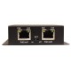 Удлинитель Ethernet+PoE / коммутатор OSNOVO SW-8030/D PoE удлинитель/ коммутатор Gigabit Ethernet на 3 RJ45 порта. Порты: 2 х GE (10/100/1000 Base-T) с поддержкой PoE (до 28W) + 1 x GE (10/100/1000 Base-T) Uplink с поддержкой питания по