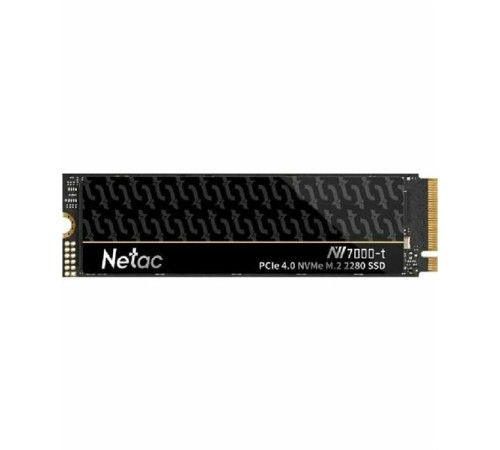 SSD накопитель Netac SSD NV7000-t 4TB PCIe 4 x4 M.2 2280 NVMe 3D NAND, R/W up to 7300/6700MB/s, IOPS(R4K) 900K/700K, TBW 2560TB, slim heatspreader, 5y wty SSD накопитель Netac SSD NV7000-t 4TB PCIe 4 x4 M.2 2280 NVMe 3D NAND, R/W up to 7300/6700MB/s, IOPS(R4K) 900K/700K, TBW 2560TB, slim heatspreader, 5y wty