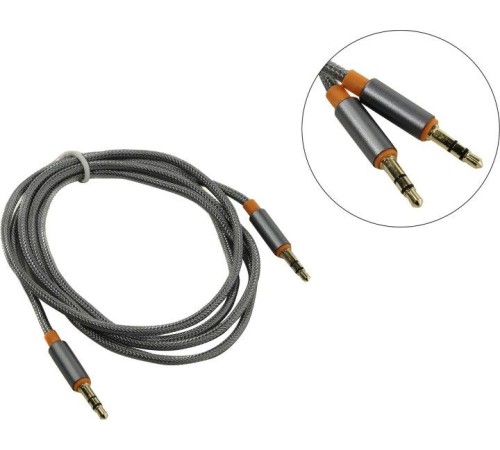 Defender Аудио-кабель JACK01-03 Серый JACK M- JACK M, 1,2м