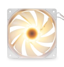 Кулер для ПК/ Case Cooler HSPD Orbis F1 White (120x120x25mm, 4-pin PWM, ARGB, 56.7CFM, 28.8dBA, 1500RPM, White)