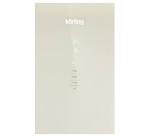 Холодильник/ Нижняя морозильная камера, Full No Frost, цифровой дисплей,сенсорное управление,объем холодильного отделения: 257 л,объем морозильного отделения: 94 л,габариты (ВхШхГ):2000х595х635 мм, цвет -бежевое стекло