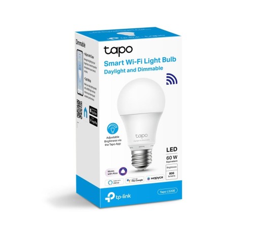 Умная Wi-Fi лампа/ Smart Wi-Fi Light Bulb, Daylight & Dimmable, SPEC: 2.4 GHz, IEEE 802.11b/g/n