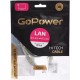 Патч-корд/ Патч-корд GoPower RJ-45 (m)-RJ-45 (m) 0.5м кат.5е ПВХ 26AWG серый в пакете (1/250)