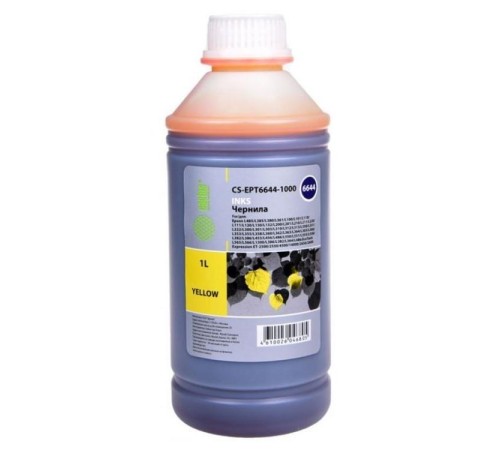 -/ Чернила Cactus CS-EPT6644-1000 T6644 желтый 1000мл для Epson L100/L110/L120/L132/L200/L210/L222/L300