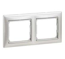 Valena Рамка 2 поста гор., алюм.