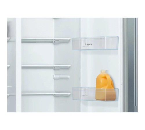 Холодильник BOSCH Холодильник типа side-by-side ,Serie   4, Full NoFrost, 178,7.6x90,8x70,7 см, LED освещение, Ящик для овощей и фруктов MultiBox, класс энергопотребления А++, полезный объём 560 (371/189) л, раздельная регулировка температуры с точностью